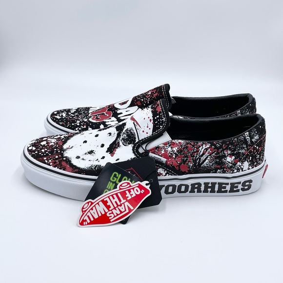Vans House of Terror (Horror) Jason Voorhees FRIDAY THE 13TH Slip-On shoes Sz 11 - Picture 5 of 12
